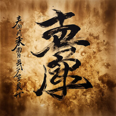 Japanese Calligraphy - obrazy, fototapety, plakaty