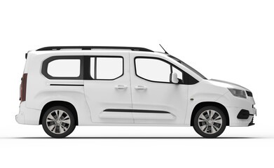 Side Van mockup template for branding and advertising presentations