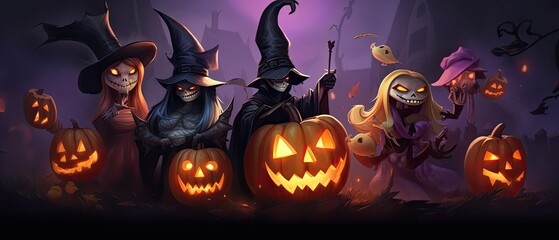 Halloween Banner promo sale  Generative AI