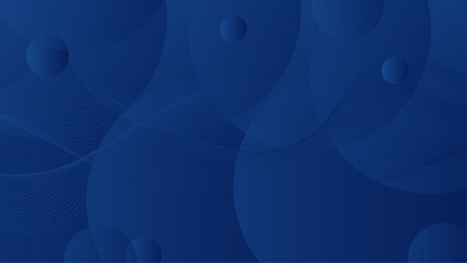 Vector blue abstract geometric shapes background