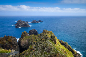 Fototapeta na wymiar Cape Ortegal cliffs and atlantic ocean, Galicia, Spain