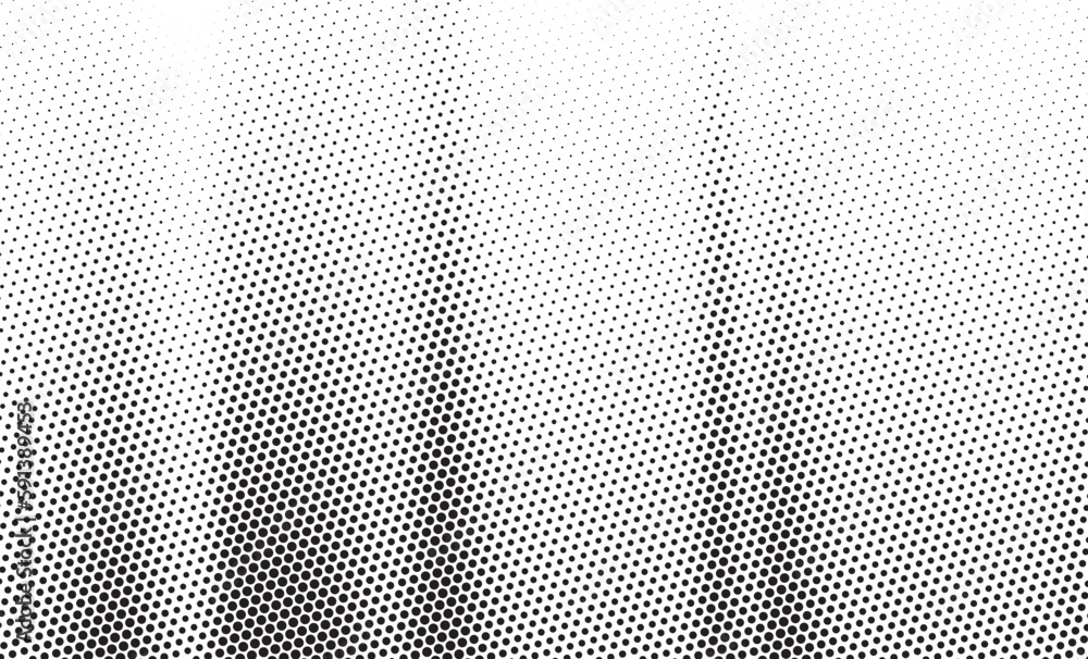 Aufkleber halftone vector background. monochrome halftone pattern. abstract geometric dots background. pop art