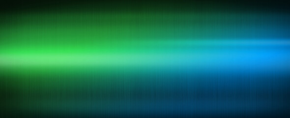 Colorful shiny brushed metal. Gradient from blue to green. Banner background texture - 591389464