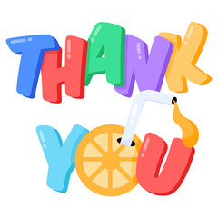 Thank Lettering