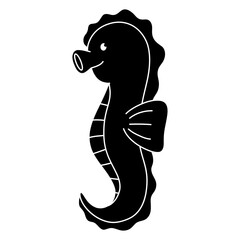seahorse mascot cartoon
