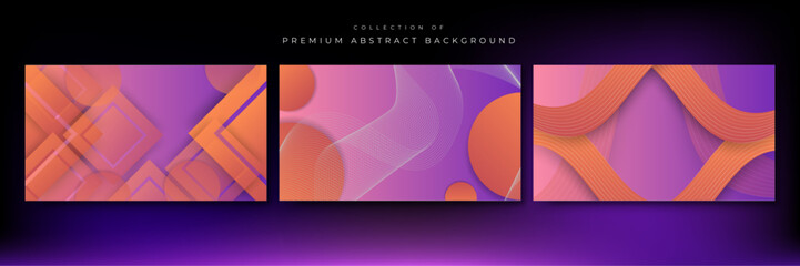 Vector colorful abstract geometric shapes background