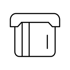 ATM finance icons with black outline style. design, commerce, machine, pictogram, line, transfer, exchange. Vector Illustration