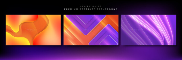 Vector colorful gradient dynamic abstract lines background