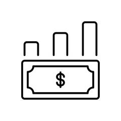 Finance finance icons with black outline style. check, commerce, contract, credit, economy, exchange, financial. Vector Illustration
