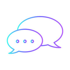 Interpersonal skills business people icons with purple blue outline style. employee, capability, intelligence, interaction, support, advantage, behavior. Vector Illustration
