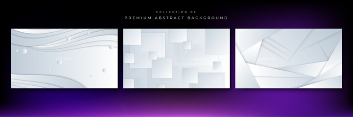 Vector white grey gray gradient dynamic abstract lines background