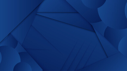 Geometric blue shapes abstract modern technology background design. Vector abstract graphic presentation design banner pattern wallpaper background web template.