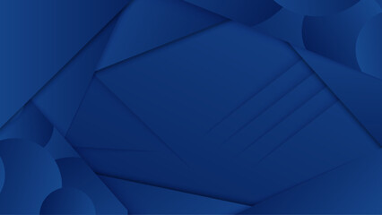 Vector blue abstract geometric shapes background