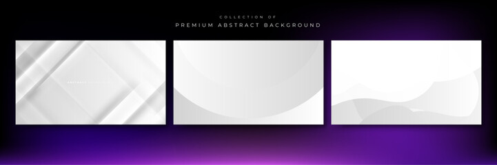 Modern white grey gray abstract presentation background with stripes lines