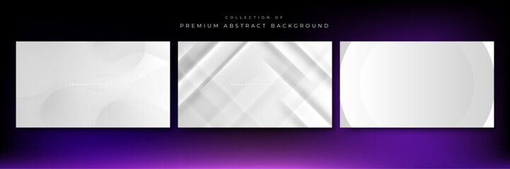 Fototapeta premium Vector white grey gray gradient dynamic abstract lines background