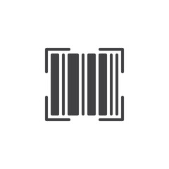 Barcode scan vector icon