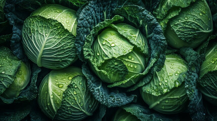 Fototapeta premium Cucina. Ingredienti. Cavolo. Ai generated.
