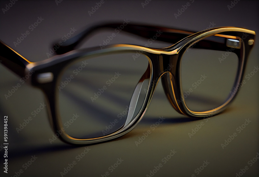 Poster the glasses have thick, rectangular frames and the lenses are slightly curved to magnify text. gener
