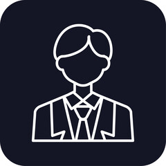 Business man business people icons with black filled outline style. office, social, worker, set, line, employee, pictogram. Vector Illustration