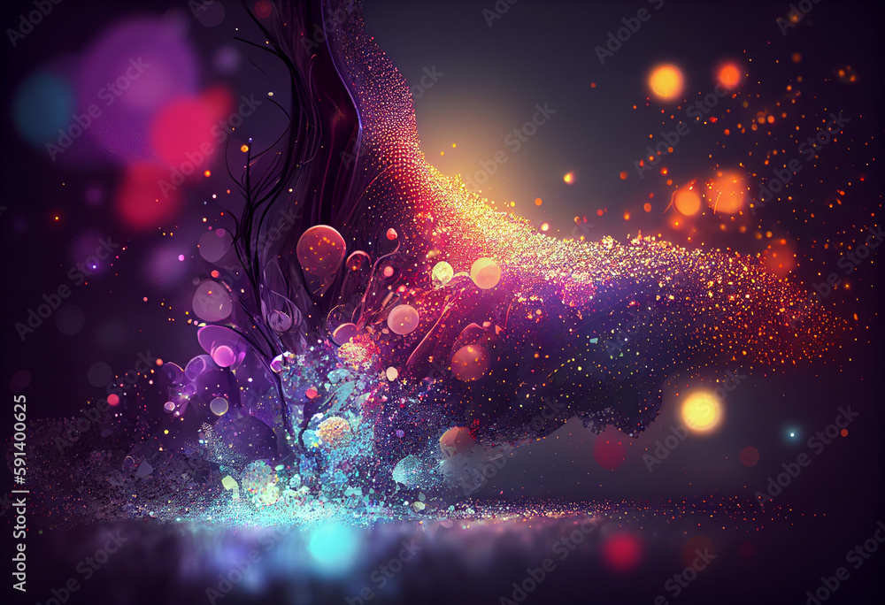 Leinwandbilder abstract background with rays. generative ai technology.