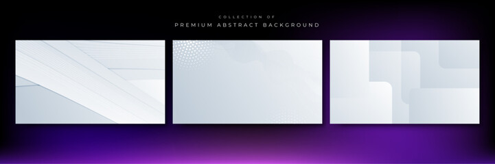 Modern white grey gray abstract presentation background with stripes lines