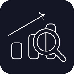 Data analysis data management icons with black filled outline style. chart, graph, symbol, business, growth, sign, information. Vector Illustration
