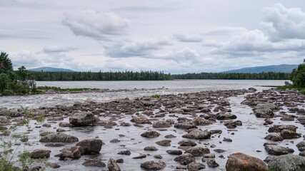 rivière, torrent et cascade en Norvège, Scandinavie