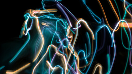 effekt licht malerei pinsel bewegung dunkel hintergrund leuchten desktop durcheinander chaos...