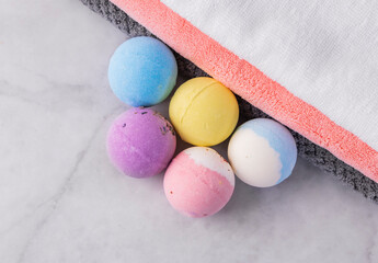 Sanitary care products color bath ball