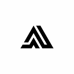 LETTER A GEOMETRIC LOGO