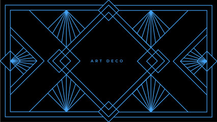 Flat art decoration vector black and blue design background