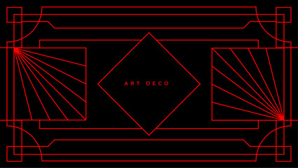 Flat art decoration vector black and red design background