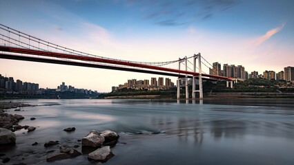 Fototapeta na wymiar Chaotianmen Yangtze River Bridge,chongqing,China