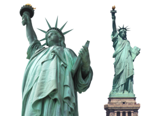 Statue of liberty / Transparent background