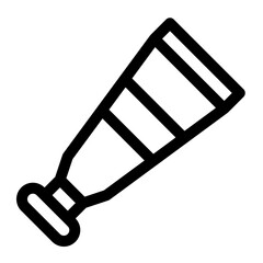 tube paint line icon