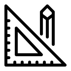 measurement line icon