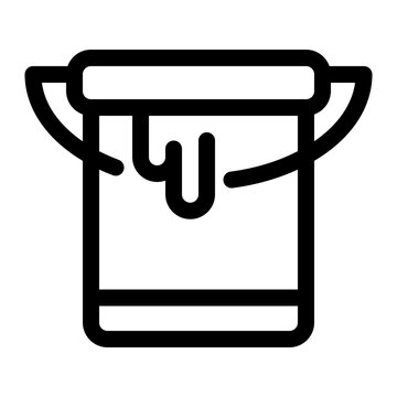 recommend clip art: paint bucket line icon