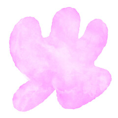 Pink Watercolour Abstract Shapes