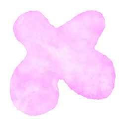 Pink Watercolour Abstract Shapes