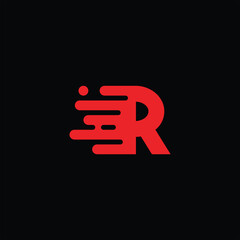 r single logo design colorful