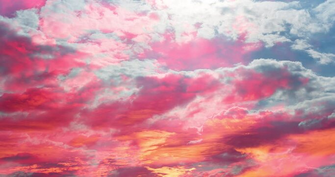 Apocalyptic fiery sky with fast moving clouds. Layered transparent effect. The color of earth and sky. Bright and attention-grabbing watercolor palette inspired by nature.
