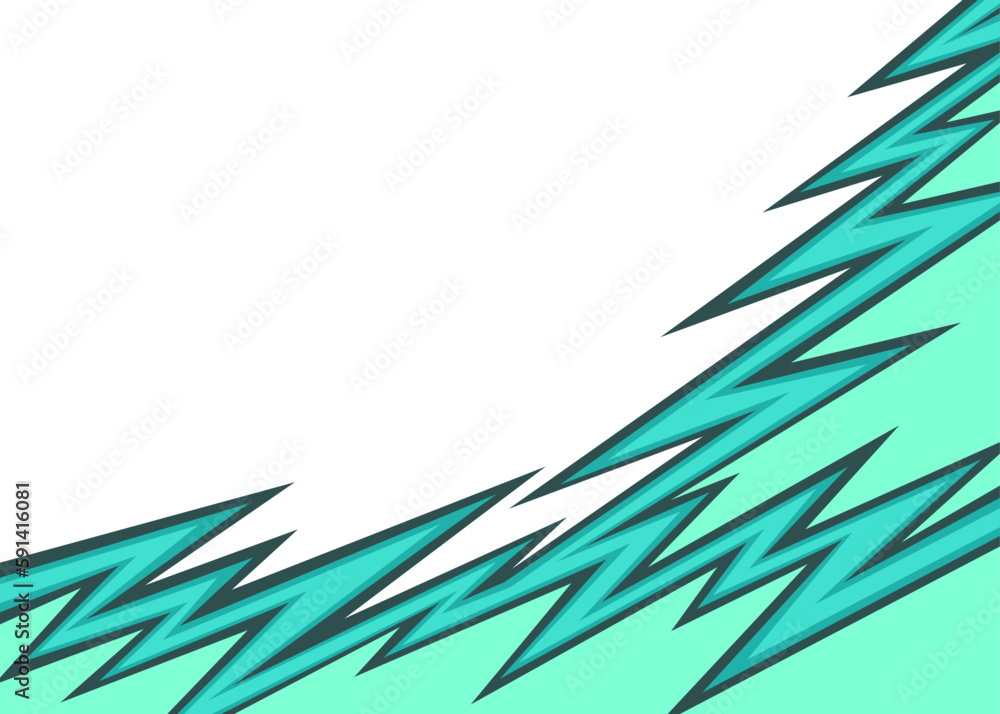 Poster abstract background with jagged zigzag pattern and with some copy space area