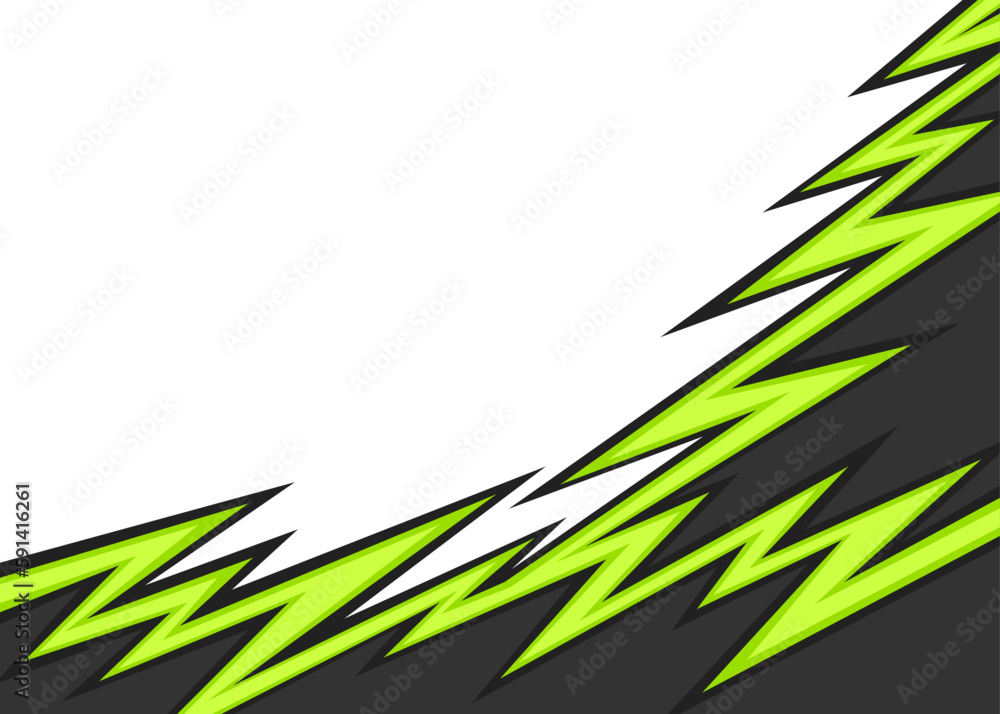 Poster abstract background with jagged zigzag pattern and with some copy space area