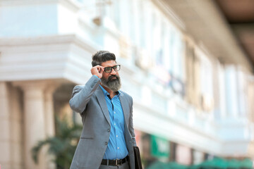 Fototapeta premium Confident Indian corporate man giving expression.