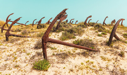 Old anchor cementery- Algarve tavira beach