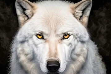 Obraz premium portrait of a wolf,portrait of a white wolf