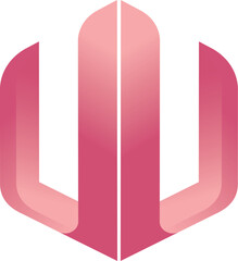 Double U logo For Company profile ,this design very simple to aplication anything 