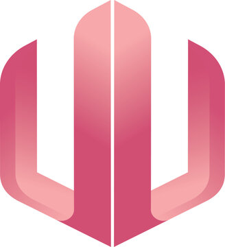 Double U logo For Company profile ,this design very simple to aplication anything 
