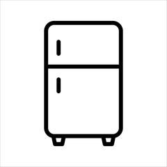 refrigerator icon, fridge vector symbol template, vector illustration on white background