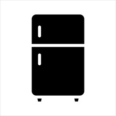 refrigerator icon, fridge vector symbol template, vector illustration on white background